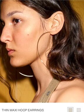 Classic Gold Thin Hoop Earrings - Elegant Everyday Hoops